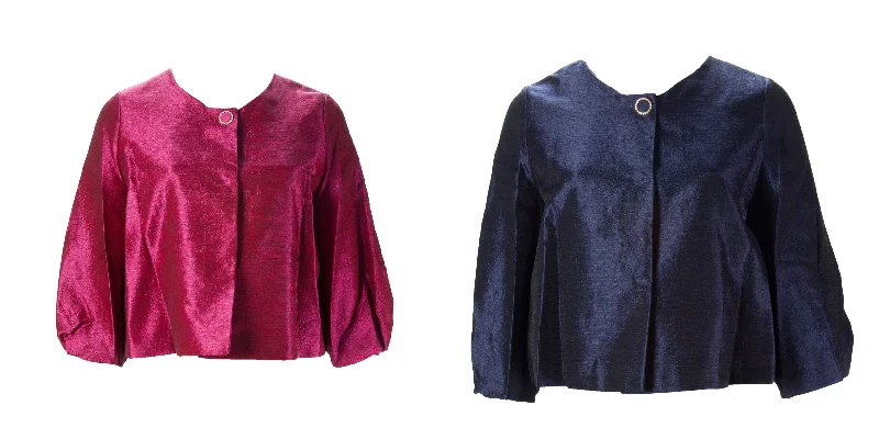 MARINA RINALDI Women's Canguro Bolero Jacket $715 NWT Front Pockets Side Pockets Patch Pockets MARINA RINALDI Women's Canguro Bolero Jacket $715 NWT Front Pockets Side Pockets Patch Pockets