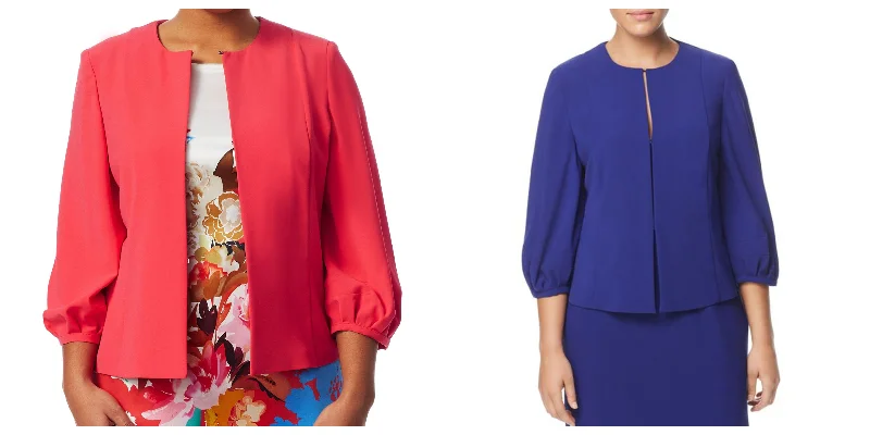 MARINA RINALDI Women's Carolina Floaty Fabric Jacket $525 NWT Oversized Jacket Tailored Jacket Straight Jacket MARINA RINALDI Women's Carolina Floaty Fabric Jacket $525 NWT Oversized Jacket Tailored Jacket Straight Jacket