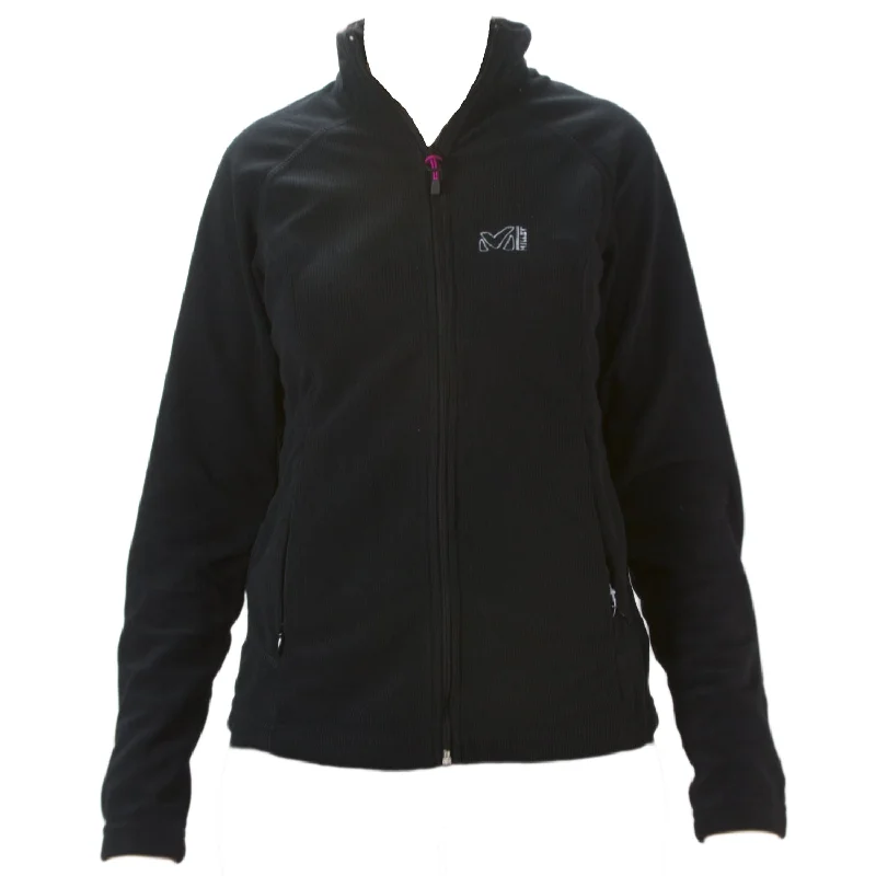 Millet Women's LD Grip Track Jacket X-Small Black/Noir Collared Jacket Crew Neck Jacket Turtle Neck Jacket Millet Women's LD Grip Track Jacket X-Small Black/Noir Collared Jacket Crew Neck Jacket Turtle Neck Jacket