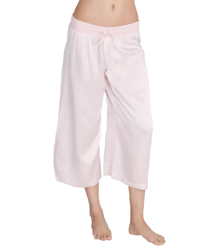 PJ Harlow Women's Jolie Satin Ankle Pants Casual Wide Pants