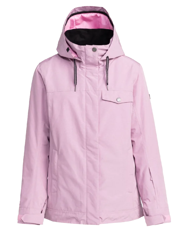 Roxy Women's Billie Technical Snow Jacket - Pink Frosting Faux Fur Fabric Real Fur Fabric Shearling Fabric Roxy Women's Billie Technical Snow Jacket - Pink Frosting Faux Fur Fabric Real Fur Fabric Shearling Fabric