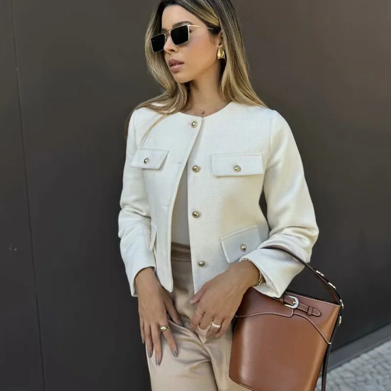 Women's Cropped O Neck Tops Fashion Designer Jackets Denim Jacket Leather Jacket Suede Jacket Women's Cropped O Neck Tops Fashion Designer Jackets Denim Jacket Leather Jacket Suede Jacket
