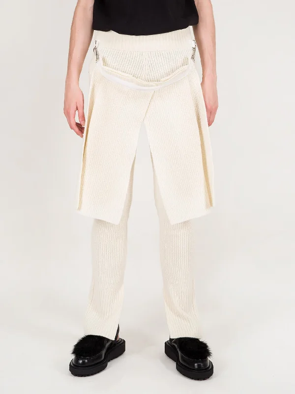 Wool Pant Knit off Warm Wool Trousers